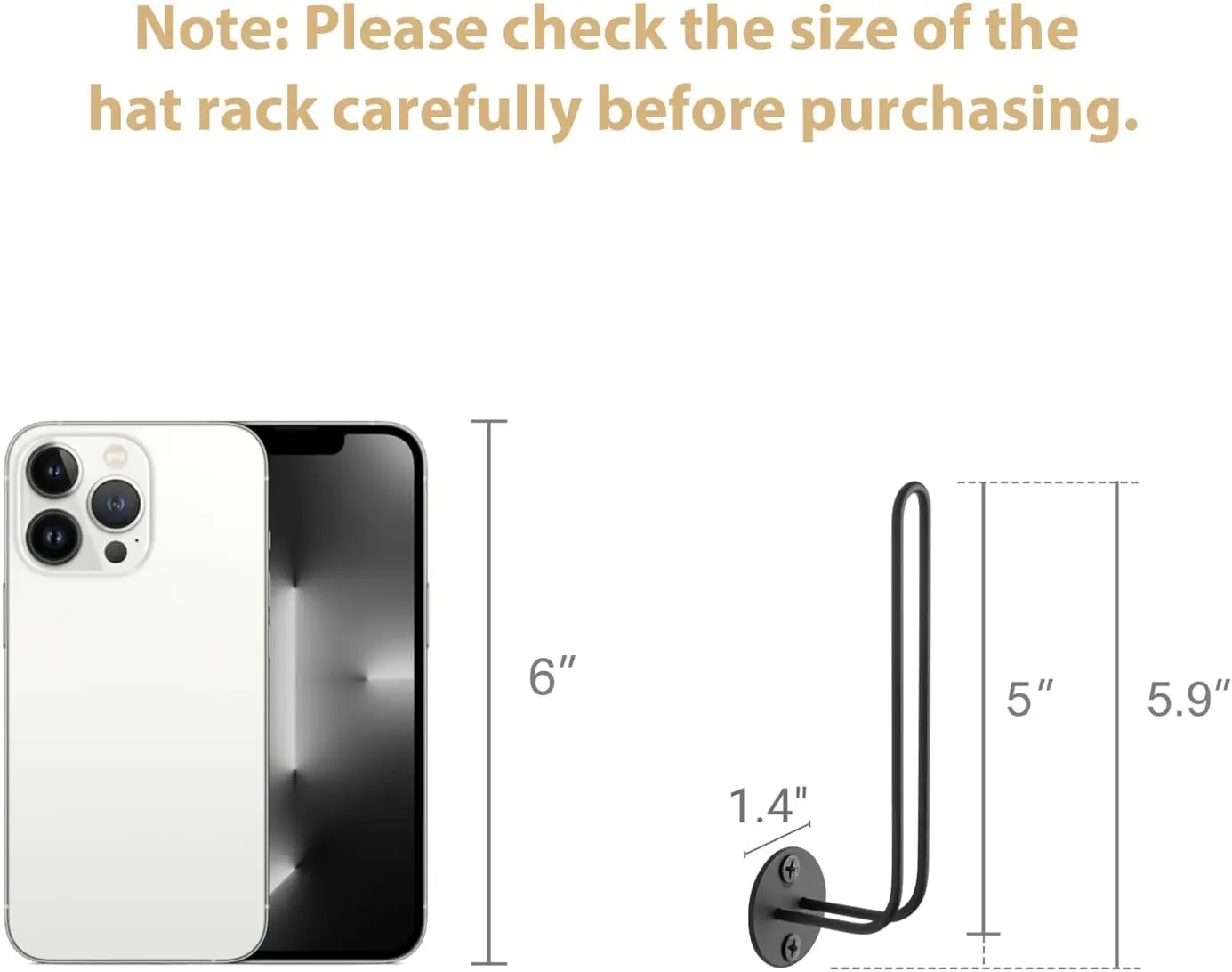 Description Picture 5 of itemCap Holder Hat Organizer for Baseball Caps Wall Hat Rack Hooks for Wall Cap Hanger Storage Hat Display Organizer Holds 10 Caps
