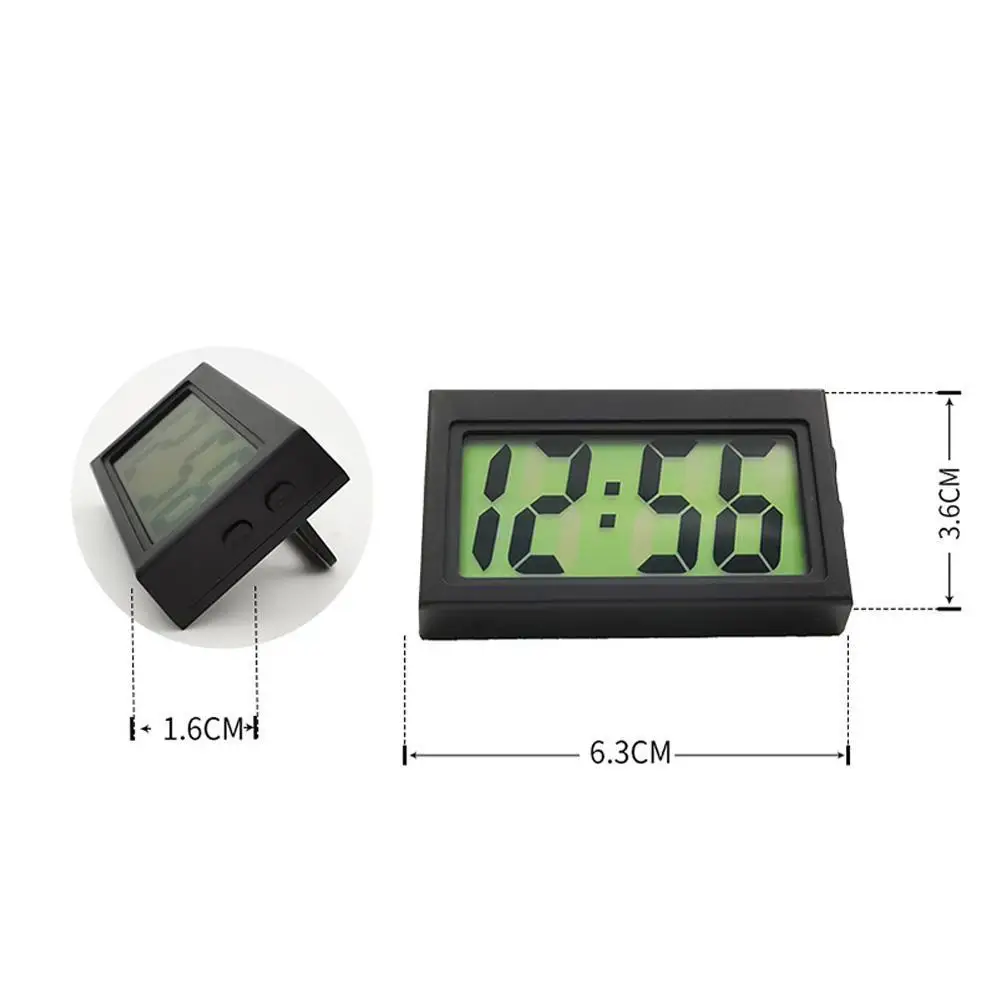 Mini Car Clock Car Truck Dashboard Practical Self Adhesive New Electronic Digital Holder Vehicle car clock