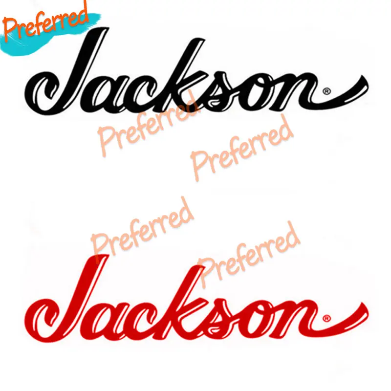 

Наклейка для автомобиля текстовая надпись гитара Jackson, ремонт прикроватного столика, водных лыж, логотип ноутбука, мотоцикла, автомобиля, грузовика, внедорожника, лодки, Виниловая наклейка