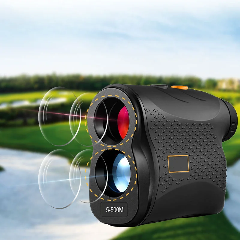 

Telescope Rangefinder Golf Handheld High-precision Outdoor Rangefinder Flagpole Locked 500 Meters