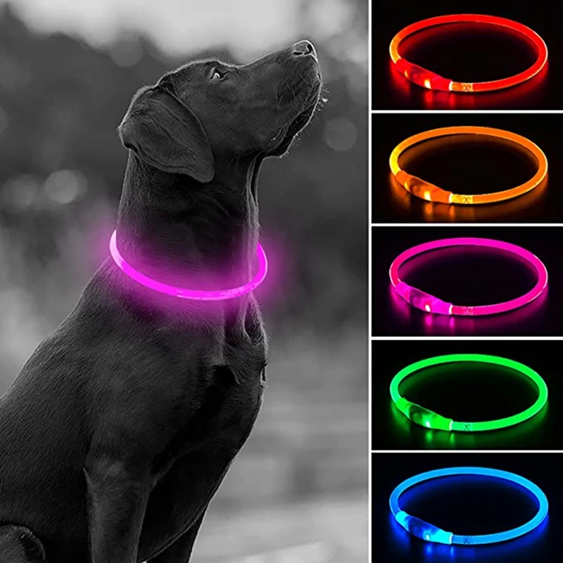 handmade dog collars Led Usb Dog Collar Pet Dog Night Luminous Charge Collar Led Night Safety Flashing Glow Dog Loss Prevention Collar Pet Accessorie best shock collar for dogs