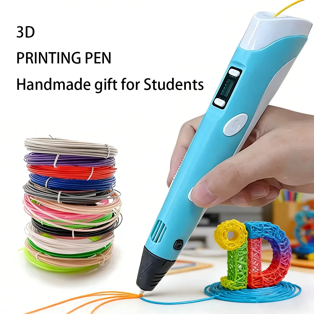 Creative 3D Printing Pen with Safe Filament for DIY Crafts and Artistic Drawing