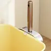Stainless Steel Cat Litter Scoop Long Handled Hollow Design Pet Waste Picker Wooden Handle Easy Clean Waste Removal Sifting Tool 2