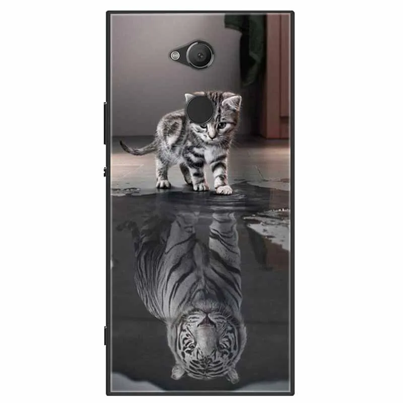Soft Silicone Lion Tiger TPU Back Cover - Stylish Protective Case
