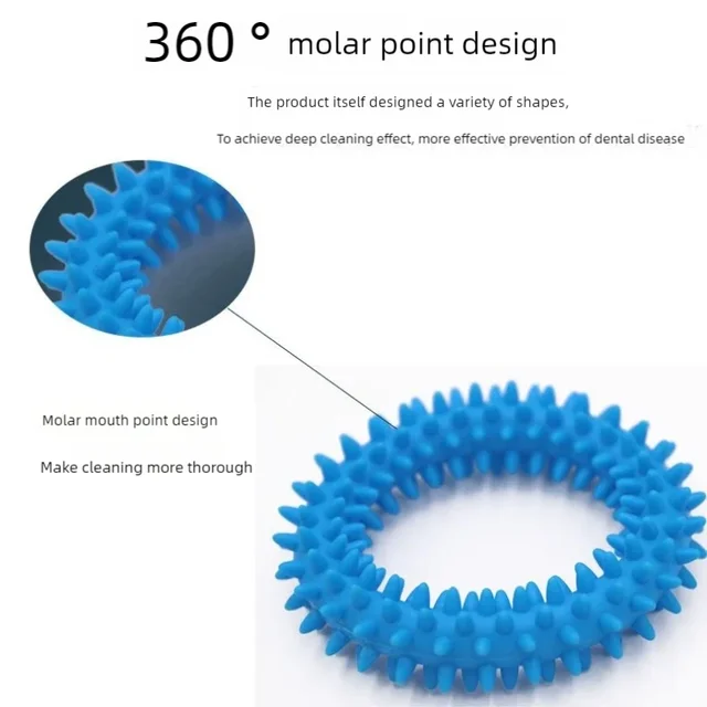 Pet Chew Toy Soft Rubber Bite-resistance Bone Shape Teeth Grinding Chewing Toys for Small Dogs Training Pet Supplies 4