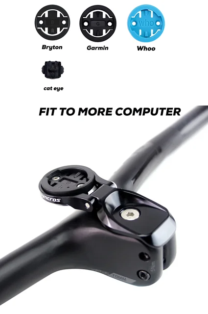 Supporto Bici Per Computer Garmin, Wahoo, Bryton - Lega Alluminio, Regolabile - Foto 9