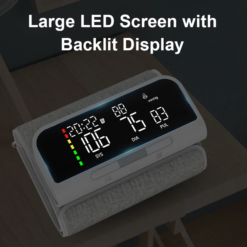 All In One Rechargeable Medical Blood Pressure Meter Monitor Arm Tensiometro Sphygmomanometer Tensiometro