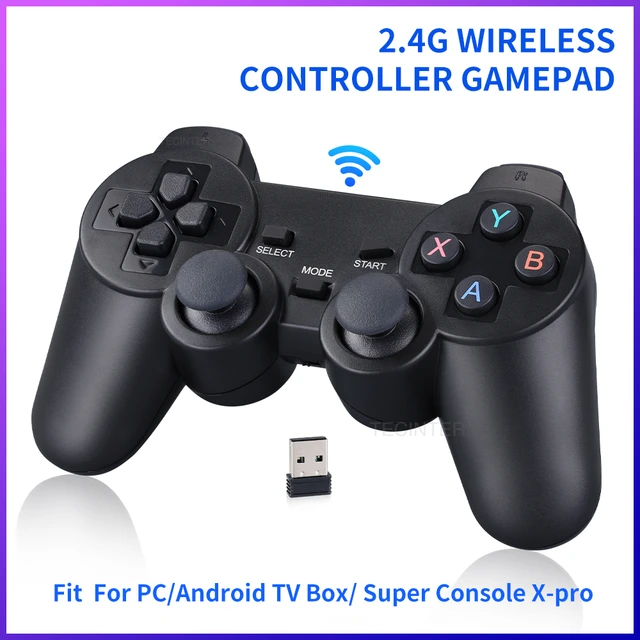 Controle Sem Fio Para Android Tv Game Box, Jogadores 2.4g Adequados Para  Console 4 Jogos - Controles De Videogame - AliExpress