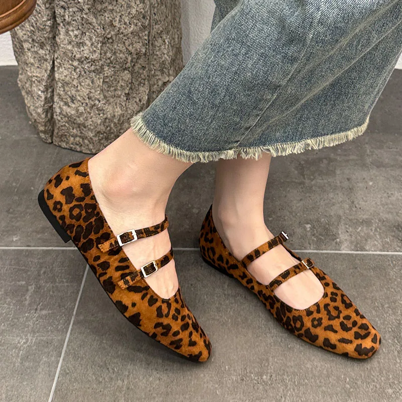 Asos Design Mary Jane Leopard Print Shoes ASOS DESIGN Missy Chunky