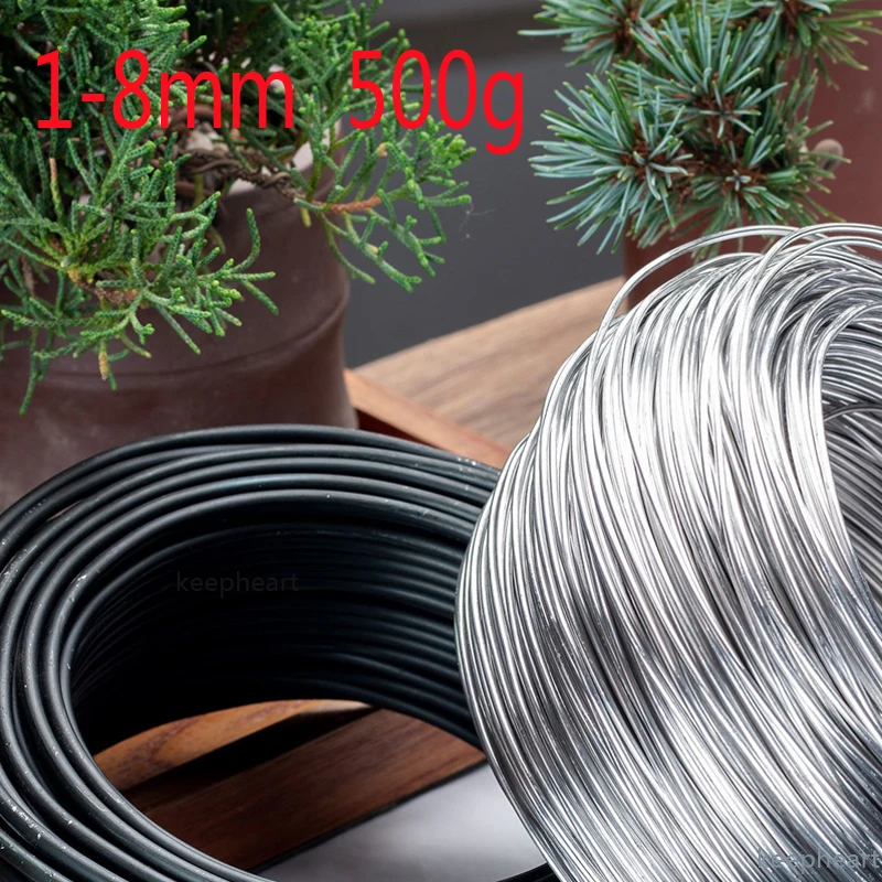 

1 Roll Bonsai Wires Anodized Aluminum Bonsai Training Wire Fastener Tool Plants Styling Tree Bendable Flower decor 2/3. 5/4/5/6m