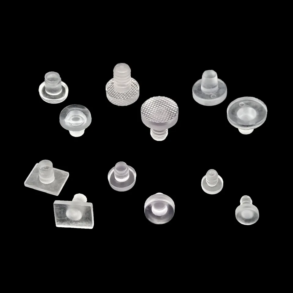 Tavolo In Vetro Trasparente E Legno Naturale, 160x90 Cm - SILVER LAKE - Foto 6