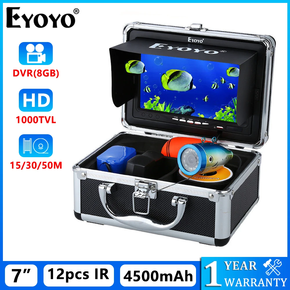 Fish Finder Eyoyo EF07B Underwater Fishing Camera 1000TVL IR