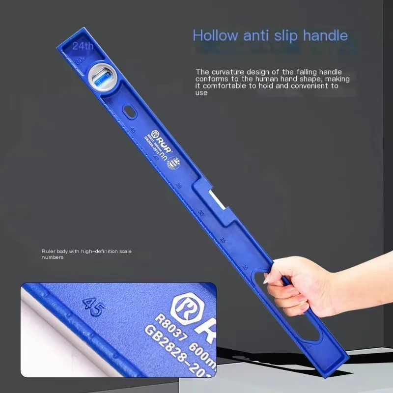 2023 High Precision Ruler for Wall Tiling Ceramic Tile Heavy-duty Horizontal Ruler Balance Ruler Aluminum Alloy Guiding Ruler