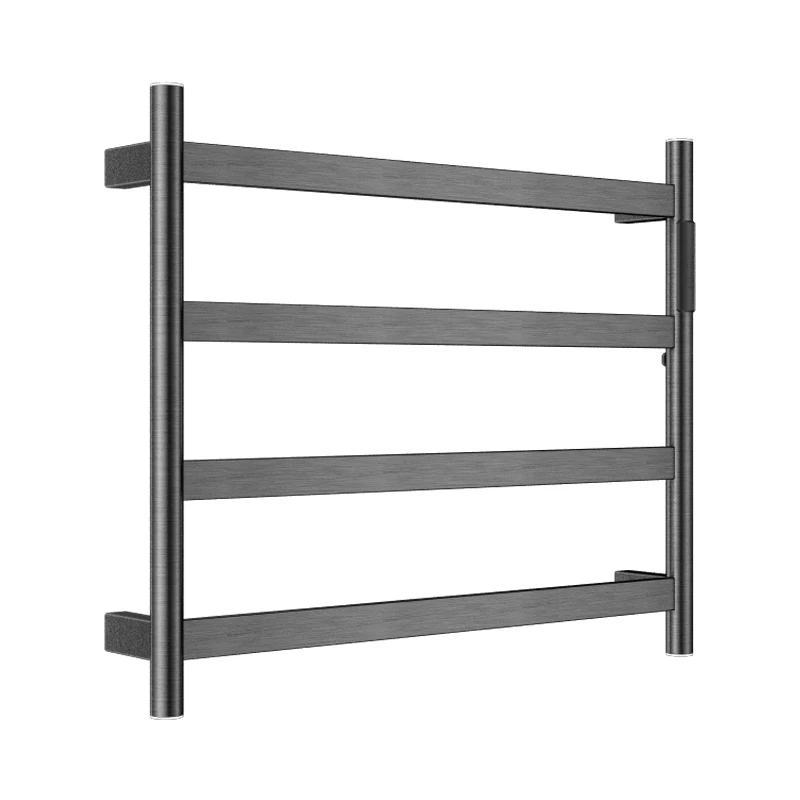 Description Picture 6 of itemHotel Brushed Wall Mount Towel Warmer Plug-in Bathroom Electric Heated Towel Drying Racks With Built-in Timer