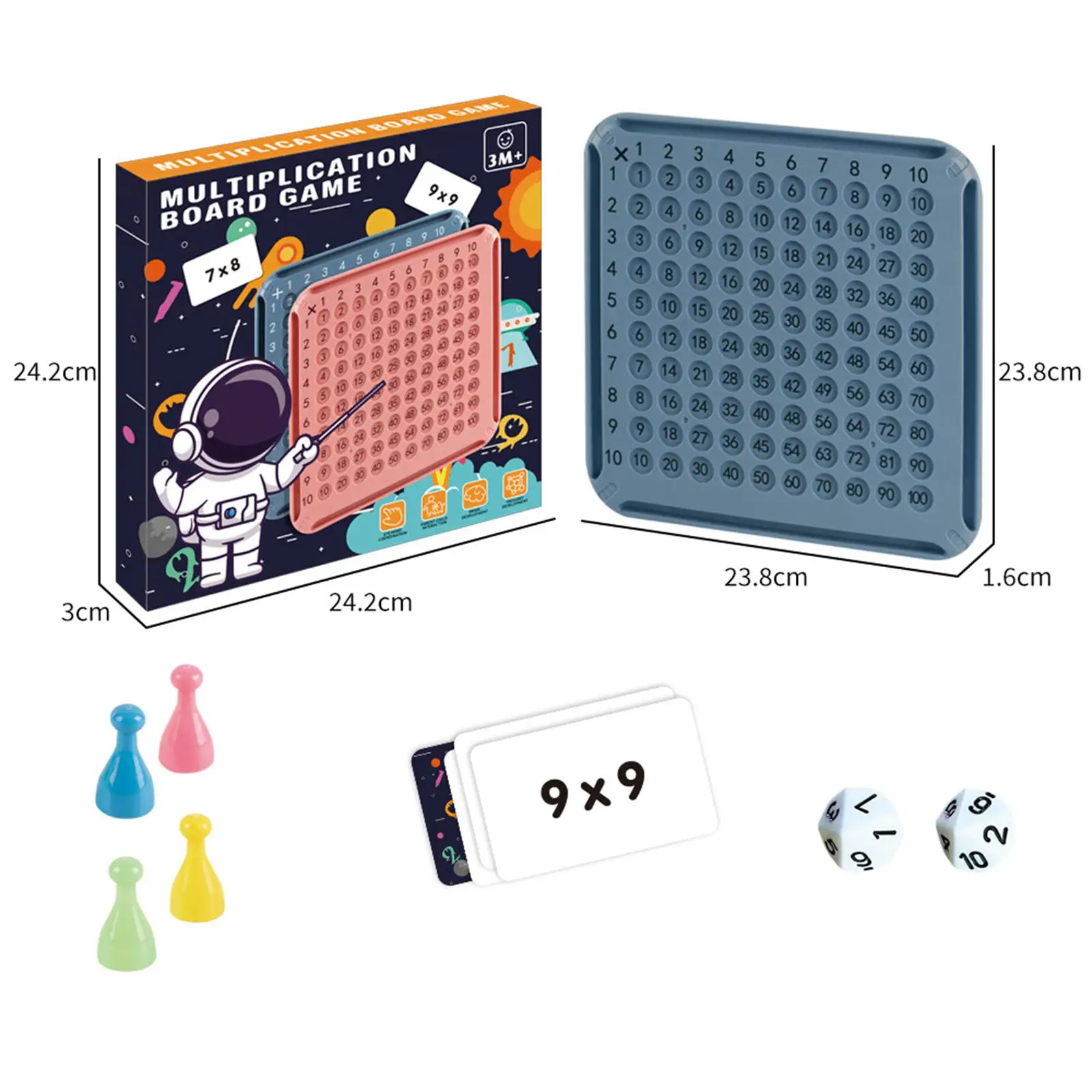 Multiplication Board Game Children Counting Toy Teaching Aids Thinking Game Math