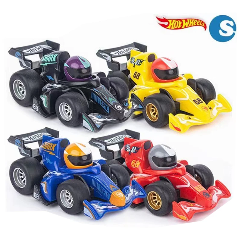 Originale Hot Wheel F1 Magnetic Racing Alloy Return Car Piccola Auto Sportiva Competitiva Modello Di Auto Per Bambini Regali Di Compleanno
