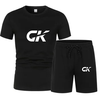 Mens Sets 2025 Summer Suit Shirts and Shorts Fashion Football Basketball Jogging Fitness Gym Outfit Clothes Short Training kit 1