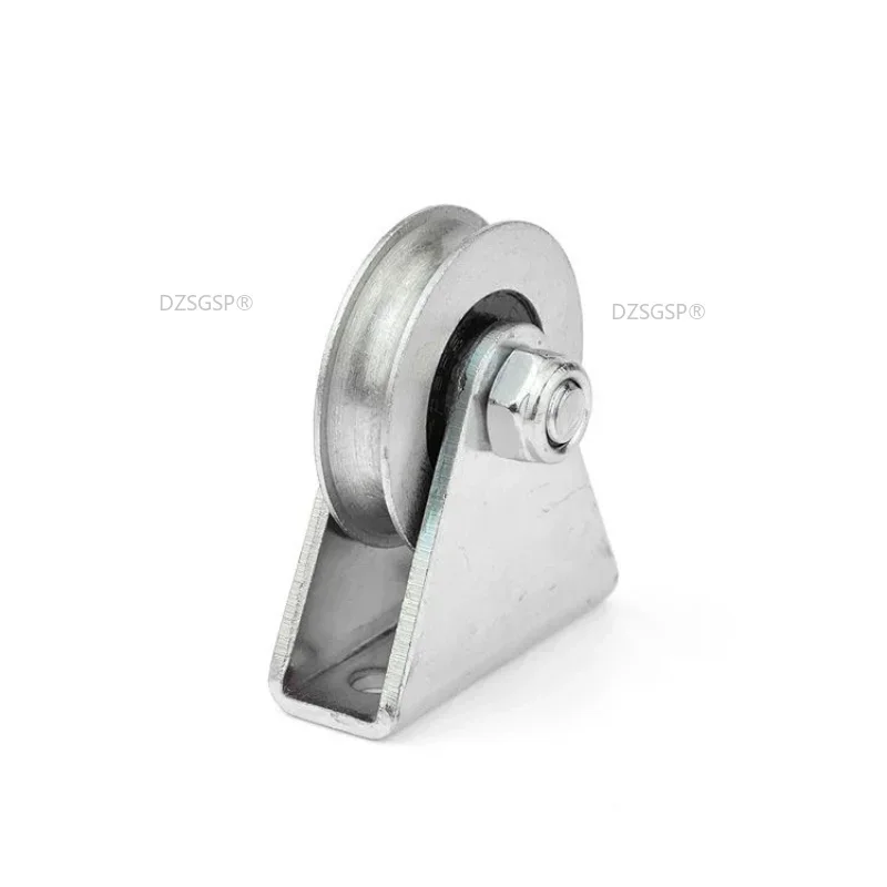 Yuanbao Tripod Steel P Wire Rope Guide Pulley Rolling Pulley 6*33*8mm Groove Bracket