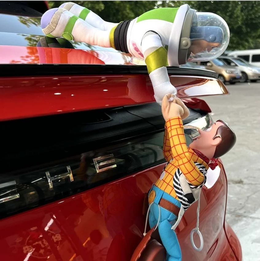 Toy Story Buzz Woody Car Toy Story Woody Dolls Buzz Car Decoration