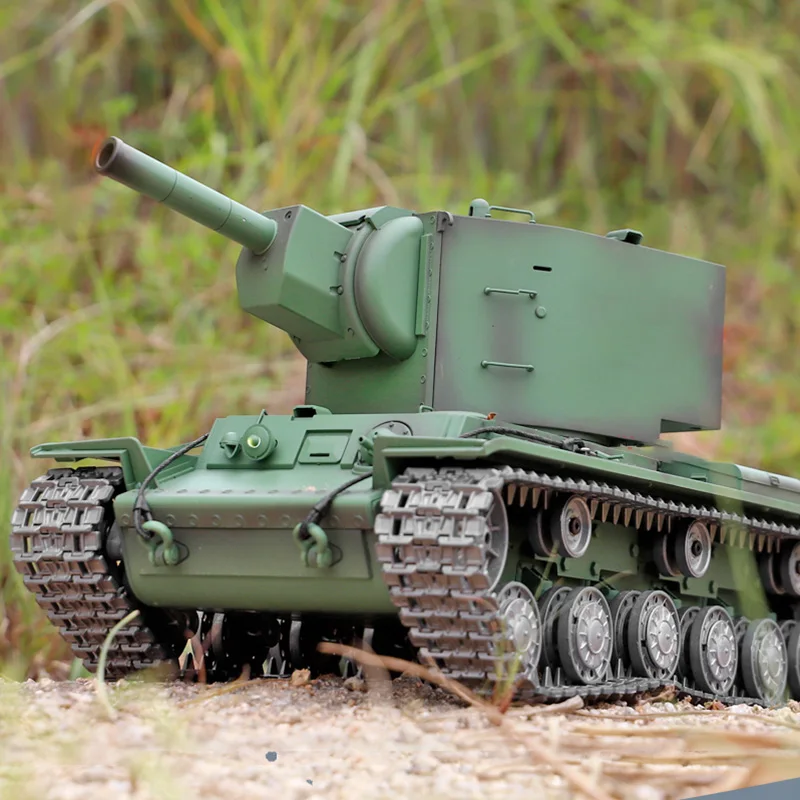 HENG LONG 1/16 TK7.0 Soviet KV-2 RC Tank Gigant 3949 RTR Model Army Green Painted Christmas RC Panzer Gifts TH19753-SMT4 4