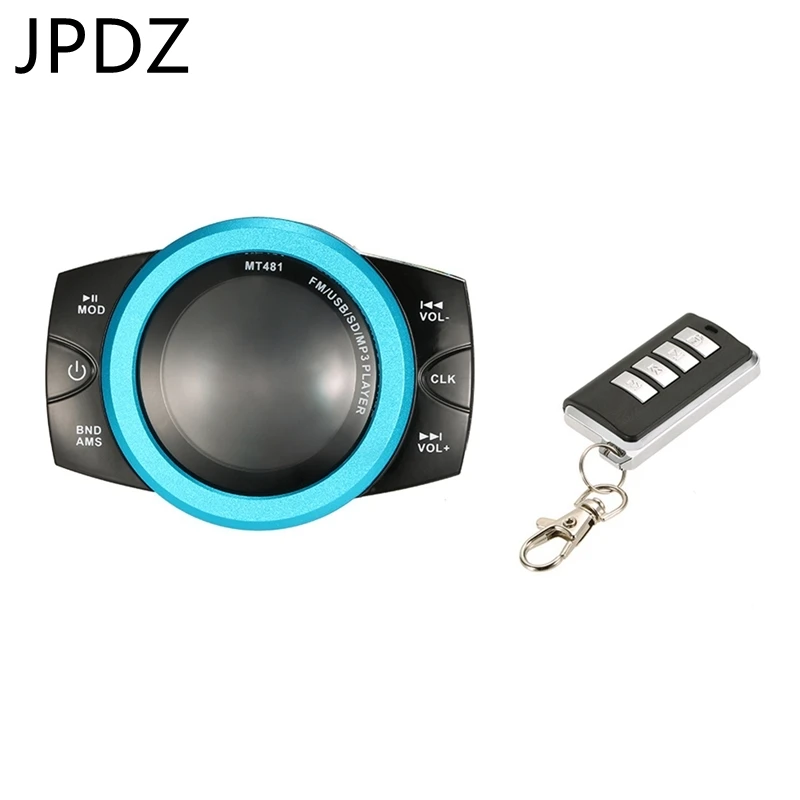 Motorcycle Audio Sound System Stereo Speaker Scooter Fm Radio Bluetooth