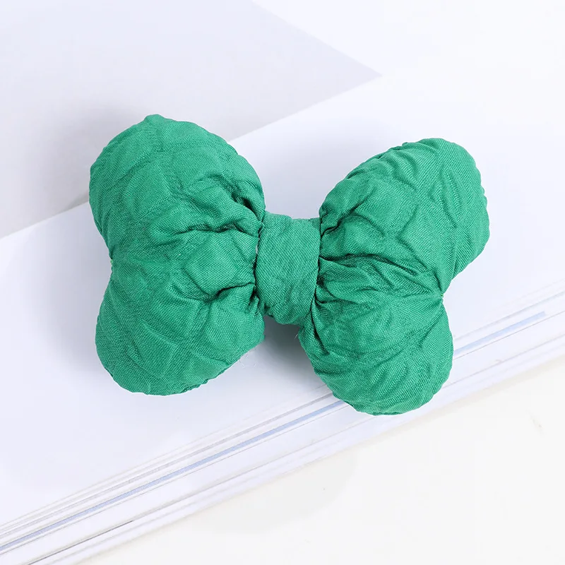 5PCS Bright colours gingham cotton bow accessories accessories DIY home textile knitting children's clothing phone