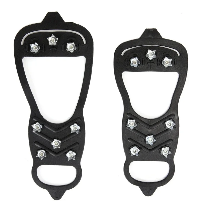 8 Teeth Climbing Crampons for Outdoor Winter Walk Ice Fishing Snow Shoes Antiskid Manganese Steel Shoe Covers