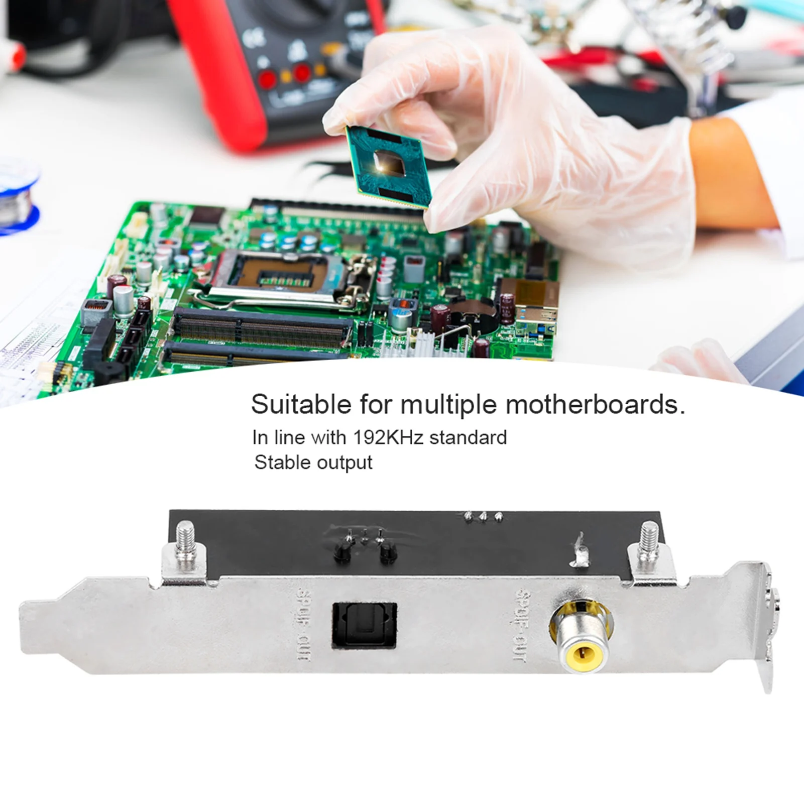 Premium SPDIF Output Cable Bracket with Optical Electrical Components