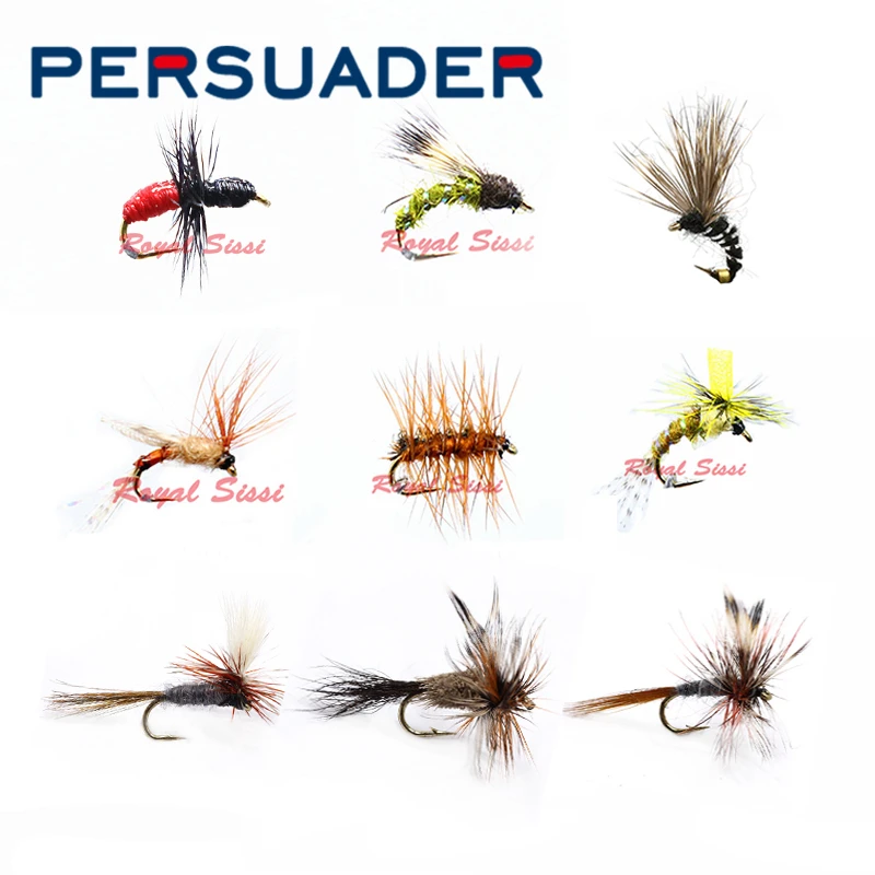 6 Pz/5 Pz In Scatola 18 #16 # Pesca Alla Trota Piccole Mosche Secche Mayfly Caddis Beatis Che Imitano Panfish Grigio Sorprendente Mosche Da Pesca A Mo