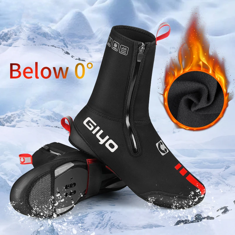 

Cycling Shoe Covers MTB shoes Boot Covers Winter Warm Thermal Neoprene Overshoes Waterproof Cycling Shoe Covers below 0° temp