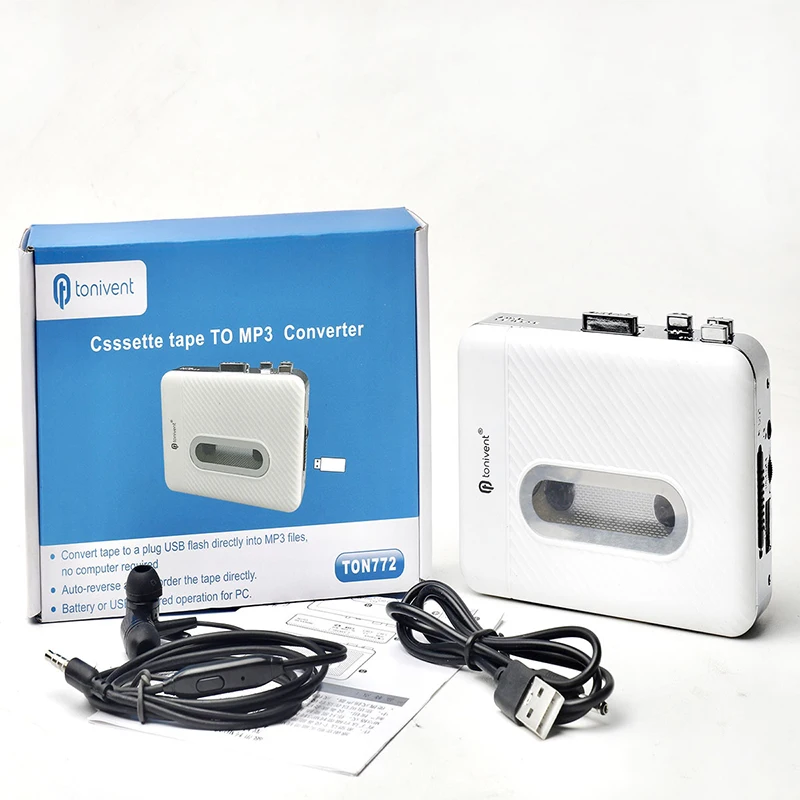 Cassette player portable USB converter capture recorder convert tapes to U-Disk
