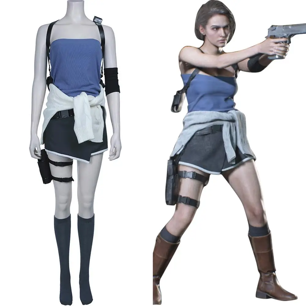 Resident Evil 3: Remake Jill Valentine Halloween Carnival Suit Cosplay