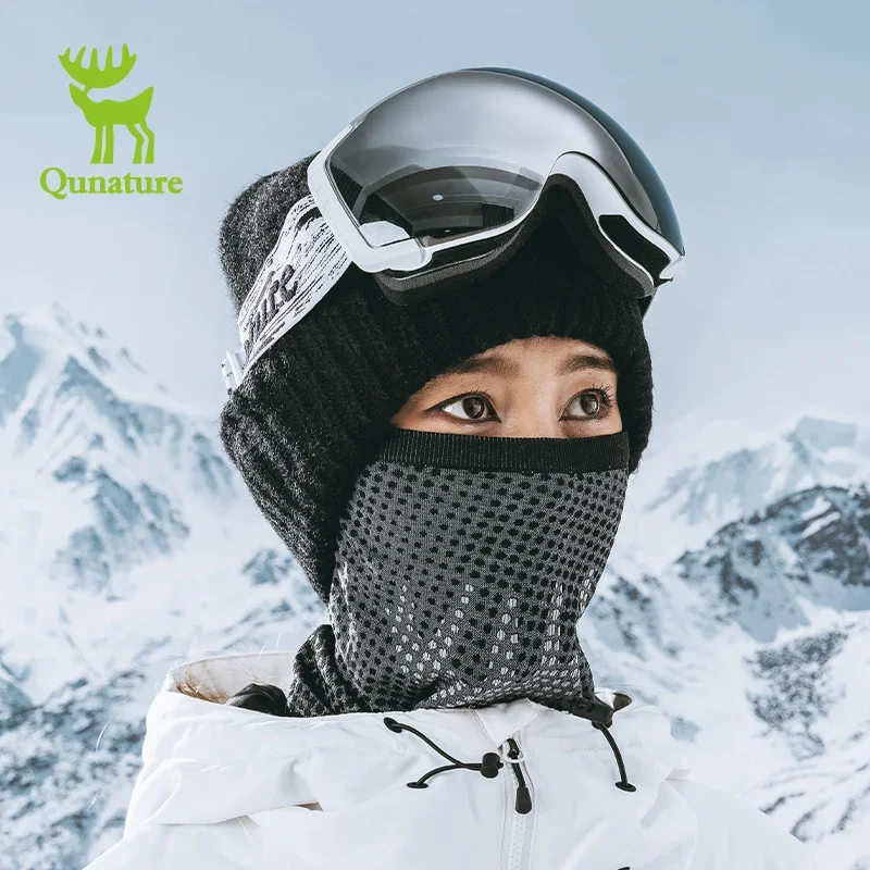 Qunature Skiing & Snowboarding Face Mask Bandana Thermal Keep Warm Neck Gaiter Breathable Winter Sports Hiking Skating Ski Scarf face mask,knitted scarf,neck warmer