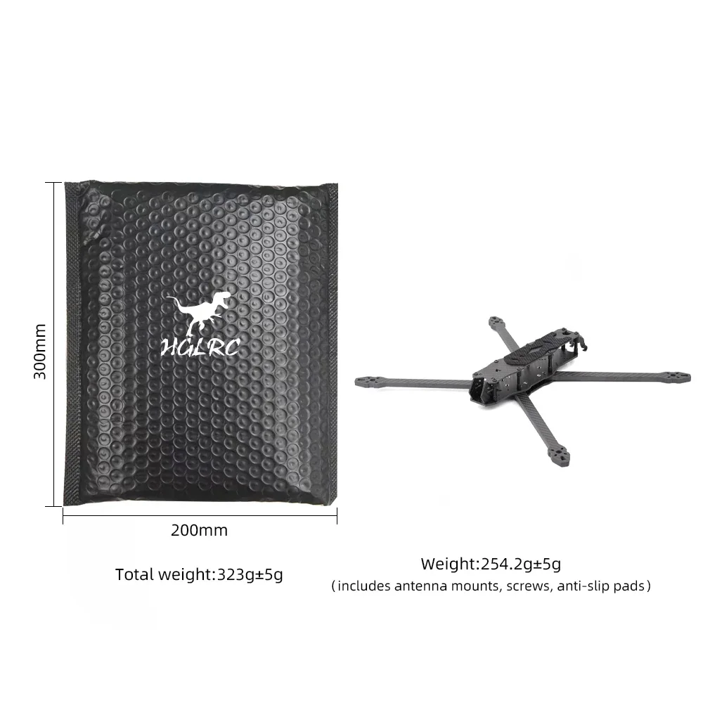 HGLRC MY10 Châssis Drone FPV 10 pouces 415mm Bras 7mm