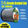 16 Strands Braided Fishing Line Super Strong 25 40 80 100 125 140 161 200LBS X-wire Core 100M-1000M Multifilament 0.16mm-0.8mm 1