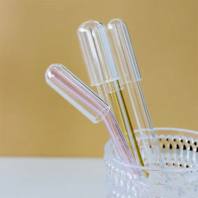 YHXiXi 10PCS 12mm Transparent Glass Straw Cover, Glass Straw Tip, Reusable  Drinking Straw Tip, Drinking Straw Cap, Dust-Proof Straw Plug, Glass Straw