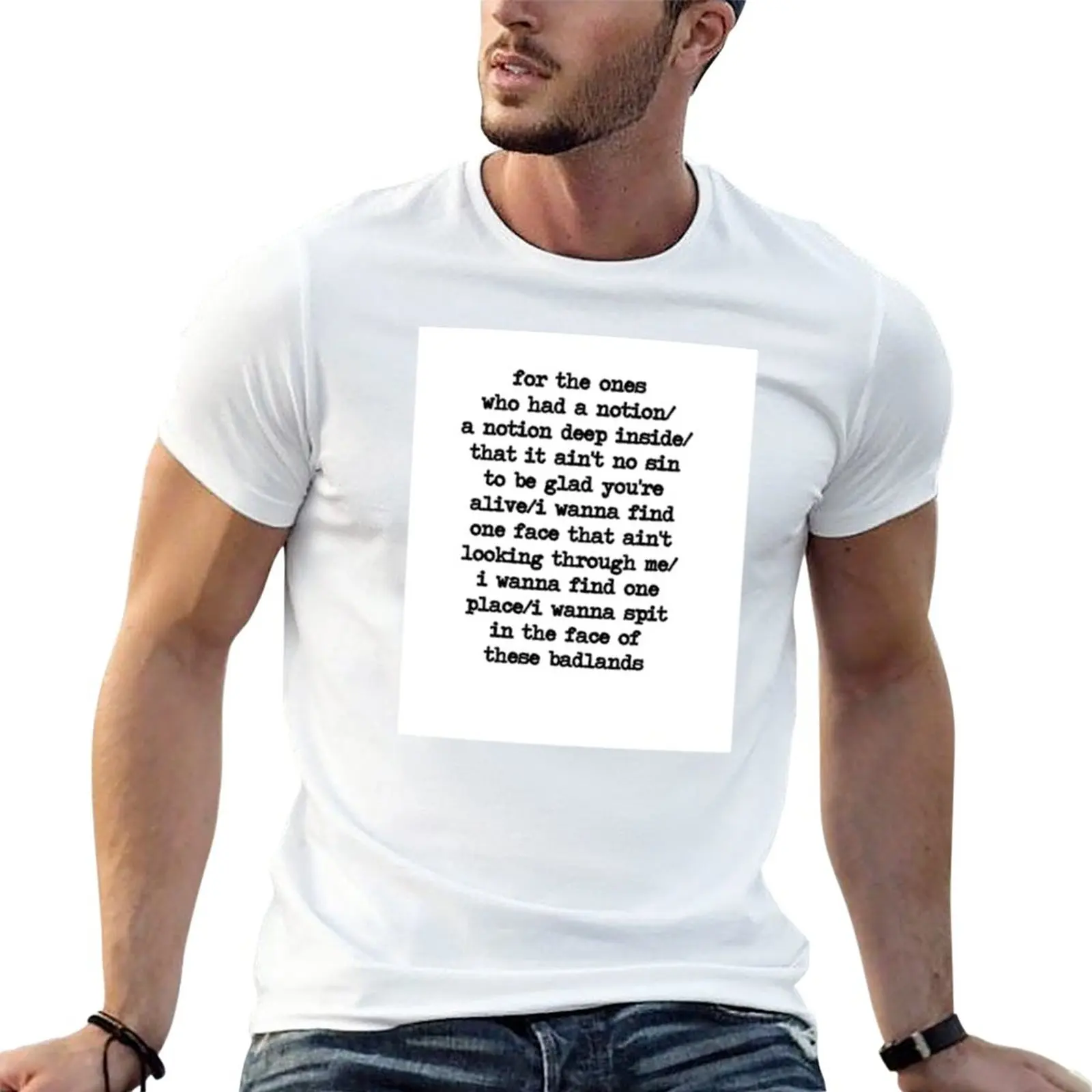 

New Badlands T-Shirt Short sleeve tee plain t-shirt t shirts men