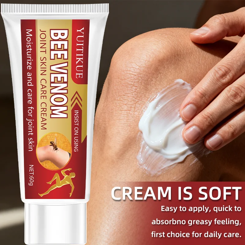 Bee Venom Joint Skin Care Cream moisturizes and cares for joint skin, use consistently.