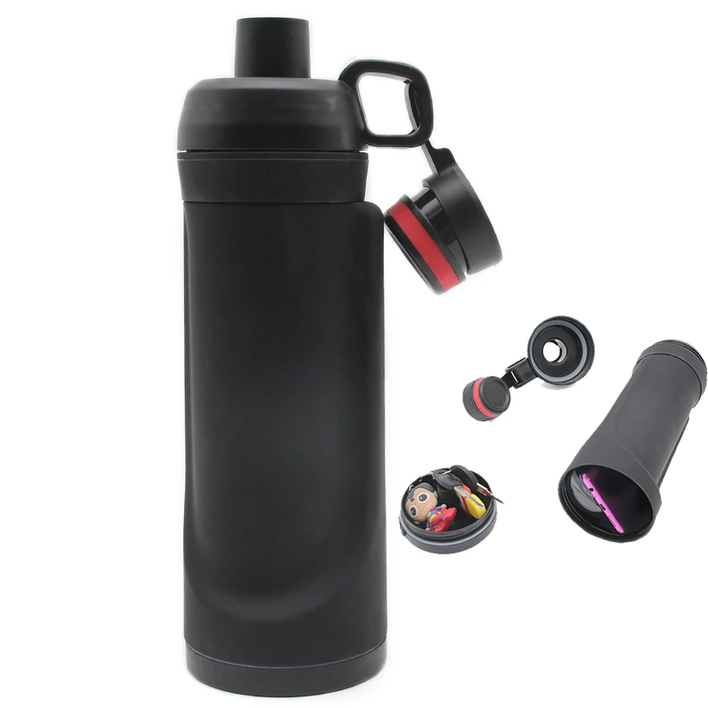 Diversion Safe Water Bottle - Stainless Steel Bottle with Hidden  Compartment for Cards, Keys, Cash, and Valuables - Insulated Bottle for Hot  and Cold