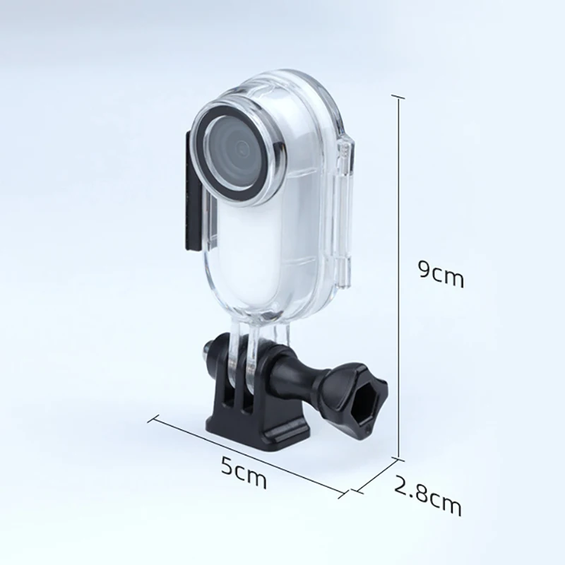 투명 방수 쉘, Insta 360 Go2 용 30M 다이빙 보호 프레임 케이스, 수중 다이빙 보호 쉘, 1 개