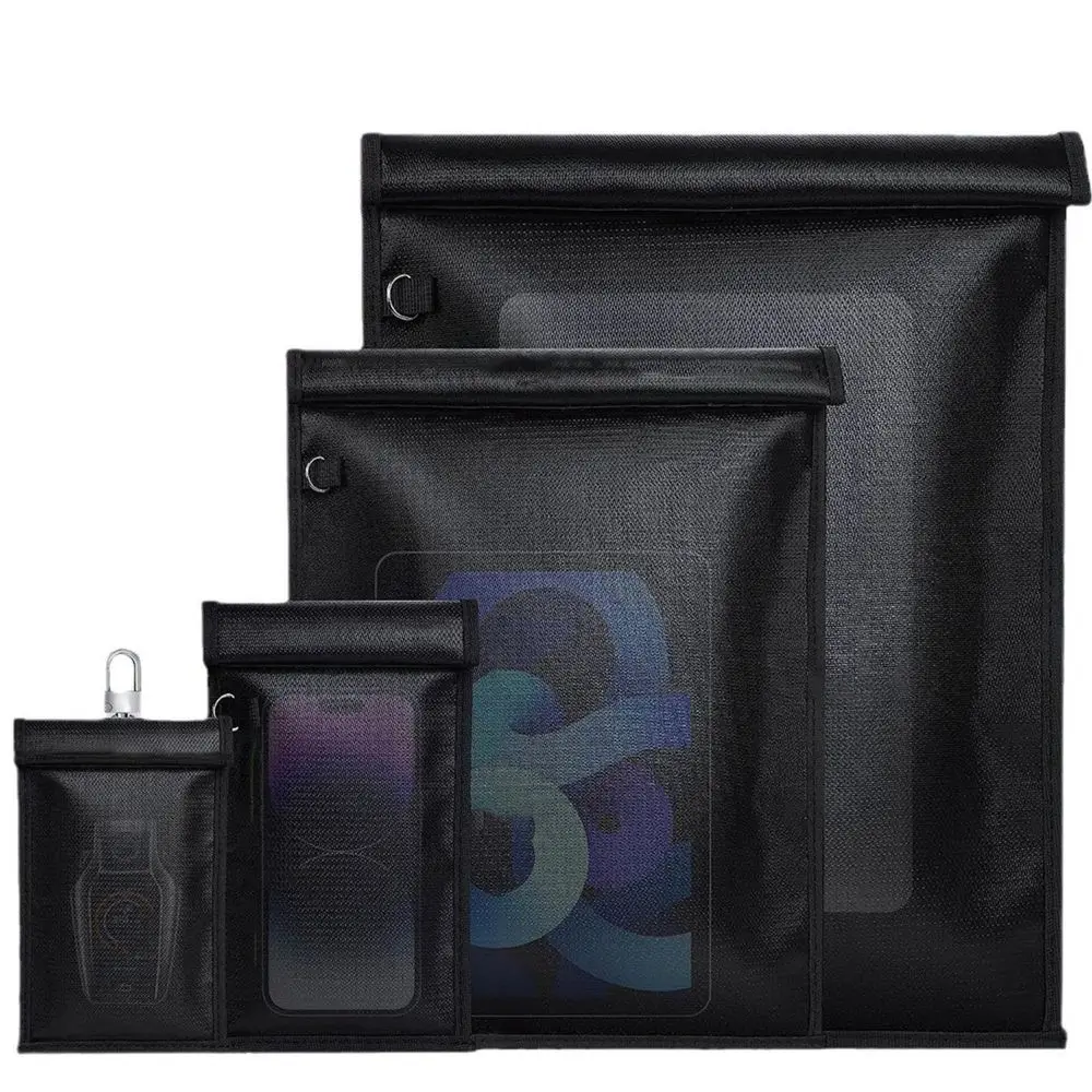 Enhanced Faraday Shielding Pouch - Black EMF Protection Phone Blocker