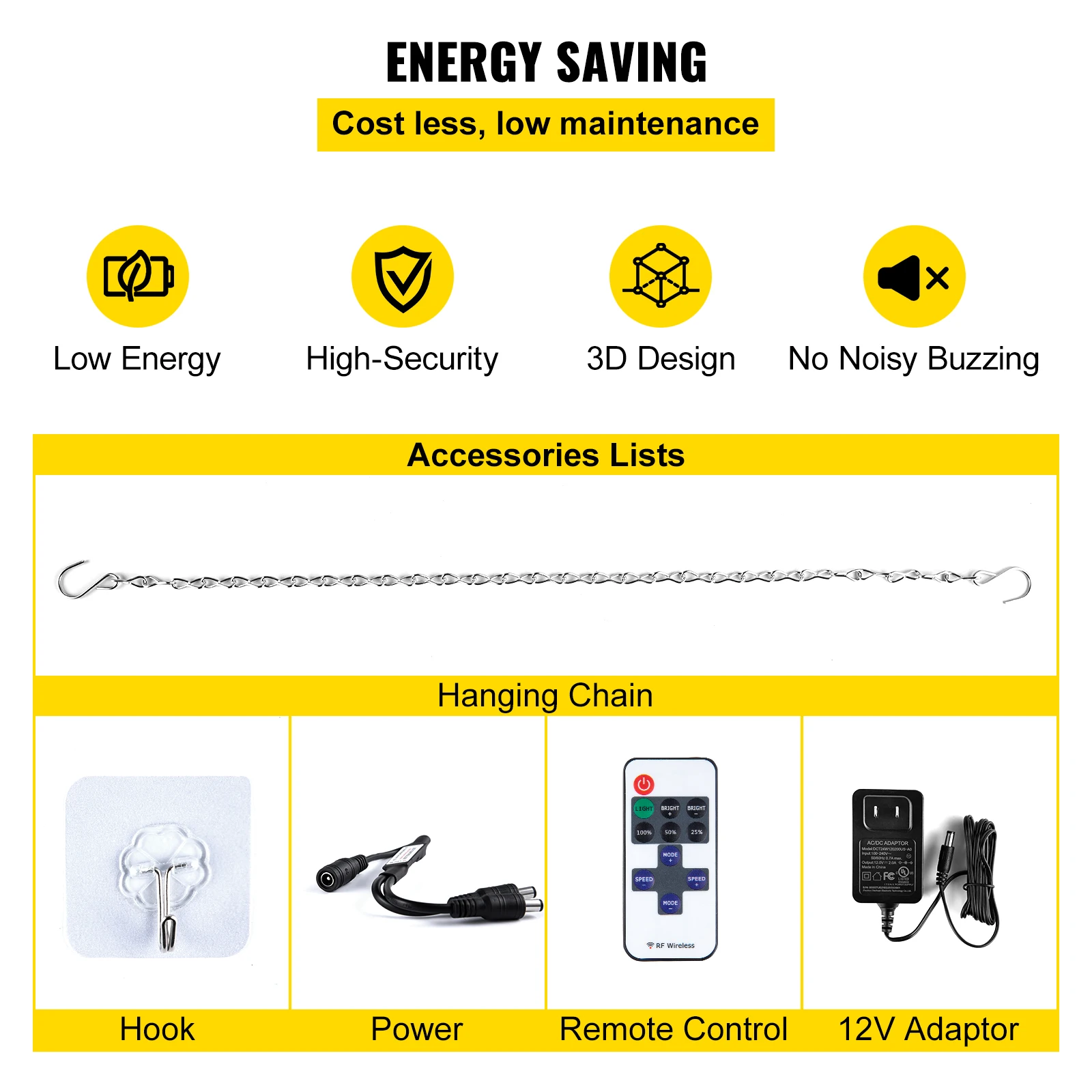 Warm White LED Neon Sign for Indoor Decor