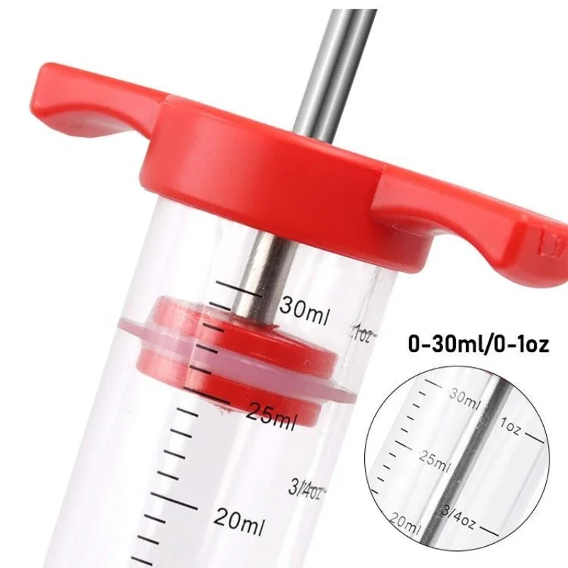 Meat Injector Syringe 3 Marinade Injector Needles for BBQ Grill Turkey maker Kit Marinade Flavor