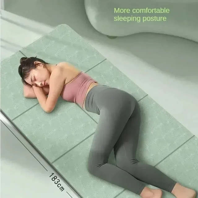 2025 new foldable Yoga Mat Eco Friendly TPE183*61*0.6cm Folding Travel Fitness Exercise Mat Double Sided Non-slip for Yoga