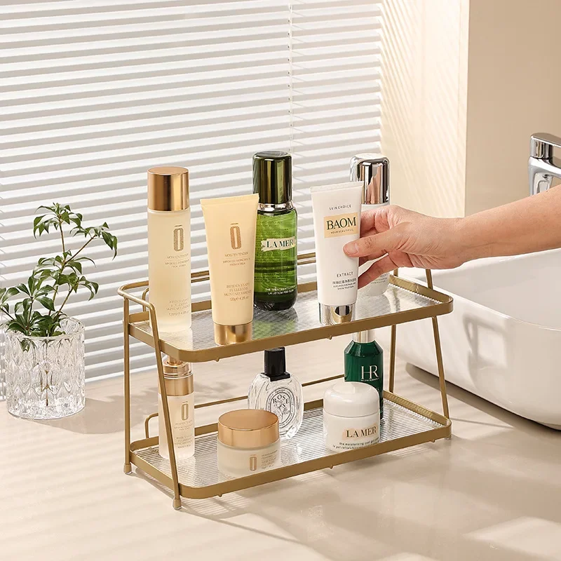 

Современная домашняя Полка для специй, двухслойный Многофункциональный держатель для хранения вещей, железные художественные полки для хранения, Универсальная кухонная полка