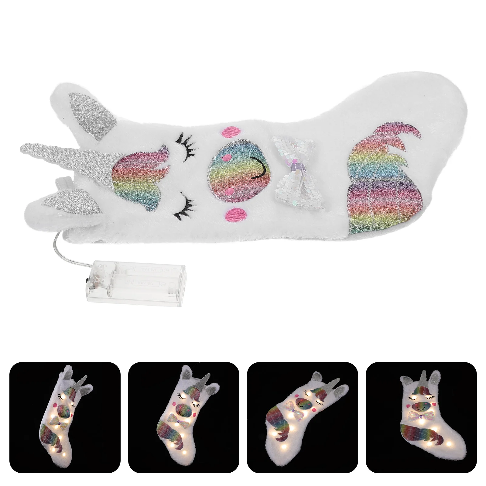 

Xmas Presents Sock Unicorn Christmas Stocking Decorations Creative Hanging Ornament
