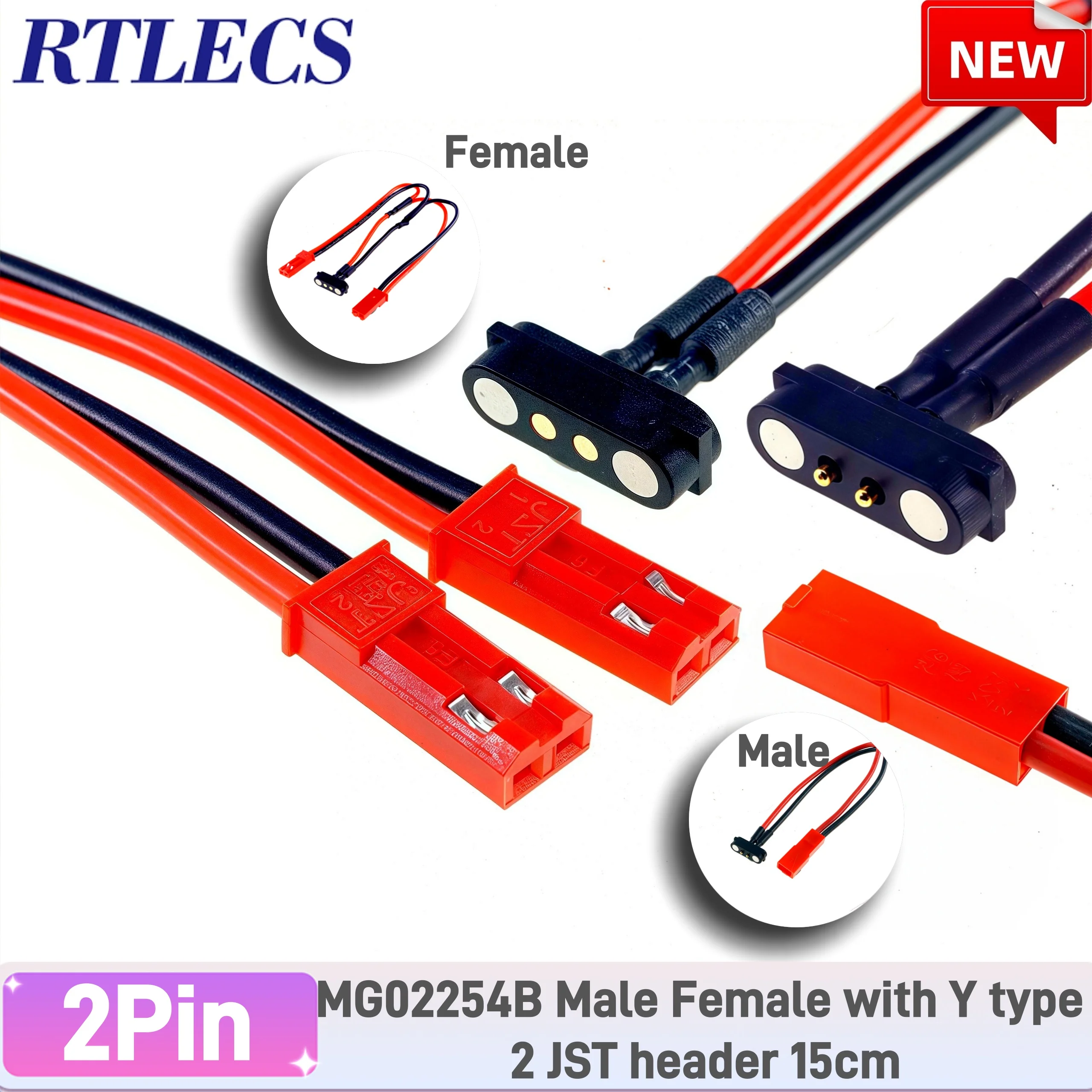 JST SYP B M F 1 to 2