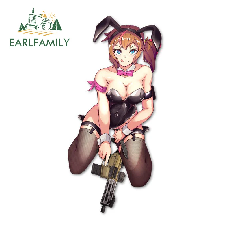 

EARLFAMILY 13 см x 6,3 см для пистолета кролика Девочки аниме наклейки на автомобиль мотоцикл переводная картинка на камперан водонепроницаемые граффити автомобильные аксессуары