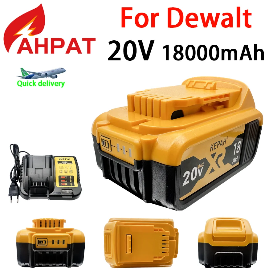 20V Batteries 18.0Ah DCB203 Li-ion Battery For Dewalt Max Tools DCB205 DCB206 DCB200 DCB182 DCB180 DCB230 DCD DCF DCG Series power tool battery rechargeable battery