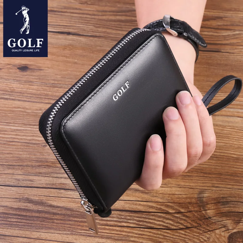 

Golf real pickup bag men's large capacity multi card slot card set zero wallet multi-functional bank credit card storage bag